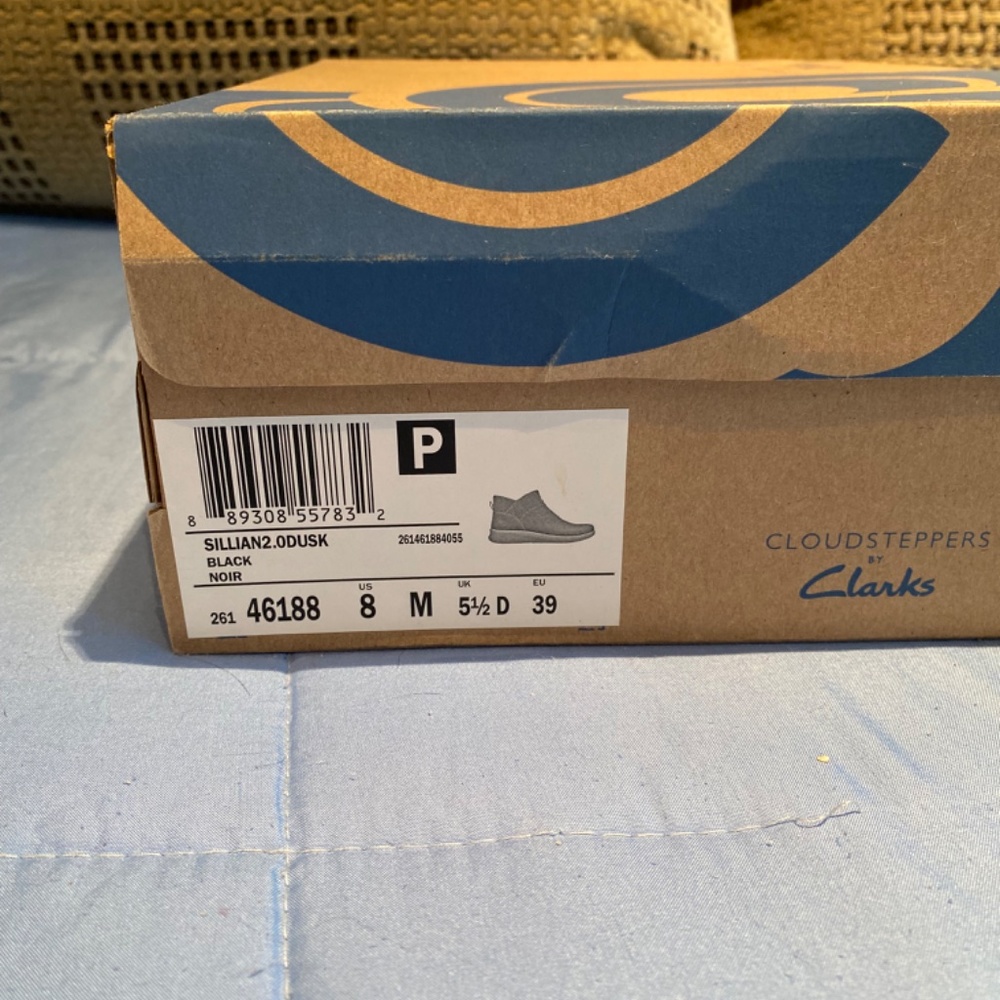 Clarks Cloudsteppers Black Boots 8 - image 5